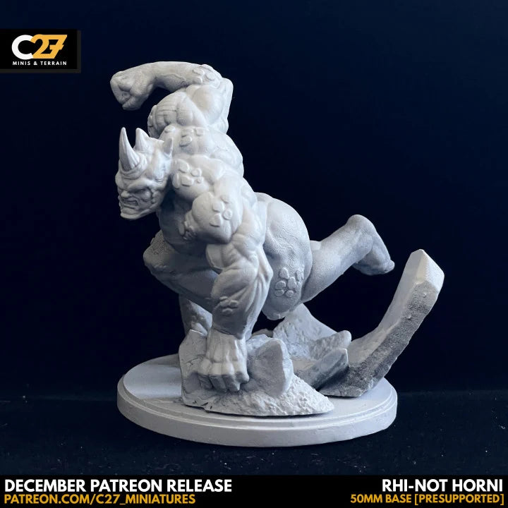 Rhino Marvel MCP-compatible resin miniature by C27 Studios - product image 3