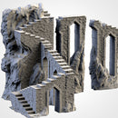 Dwarven Mines 3D printed terrain view 3