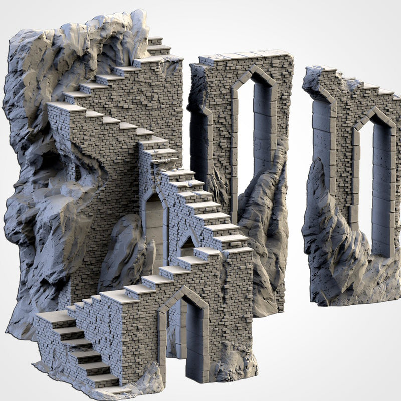 Dwarven Mines 3D printed terrain view 3