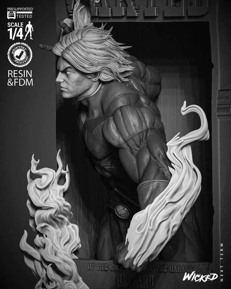 Adam Warlock Poster Bust resin bust kit view 3