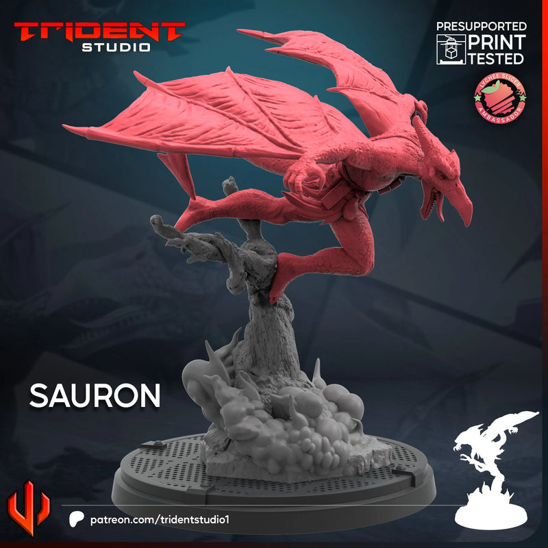 Sauron Marvel MCP-compatible 40mm resin proxy miniature by Trident Miniatures - product image 3