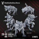 Hounds of the Wormhole x5 - DakkaDakka Resin Miniature Squad - image 3
