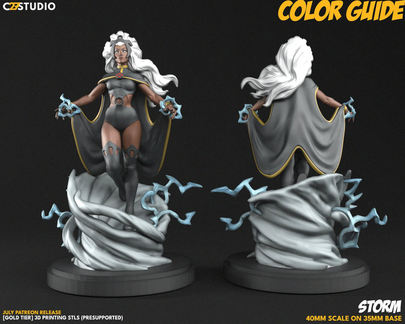 Storm (97) Marvel MCP-compatible resin miniature by C27 Studios - product image 3