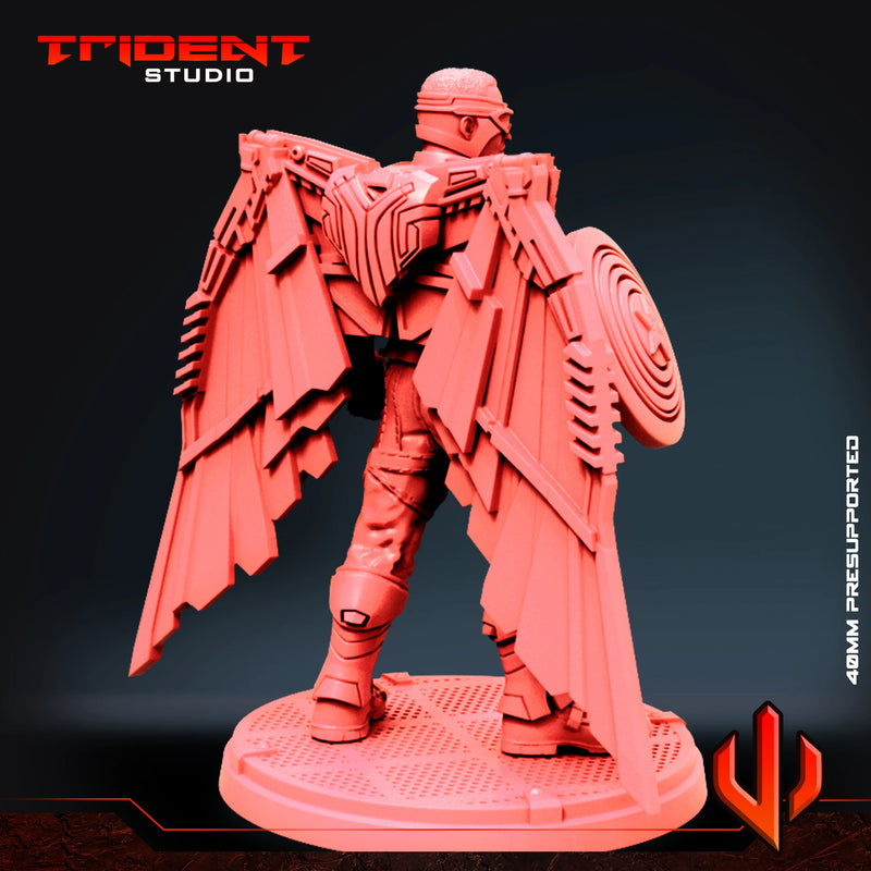 Falcon 2021 - Sculpt B Marvel MCP-compatible 40mm resin proxy miniature by Trident Miniatures - product image 3