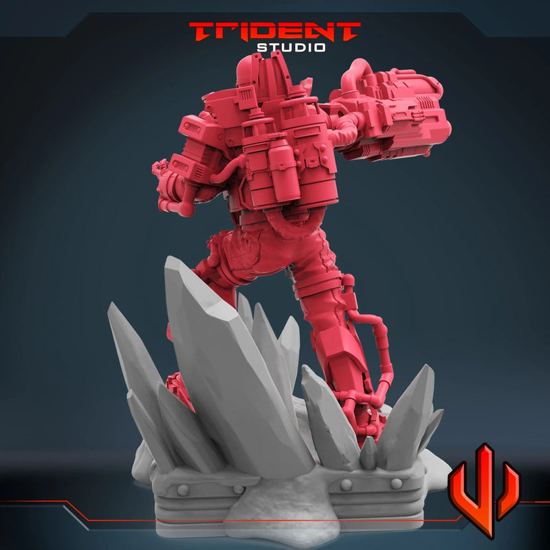 Mister Freeze DC Comics MCP-compatible 40mm resin proxy miniature by Trident Miniatures - product image 3
