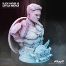 Captain America + Black Panther Busts resin bust kit view 3