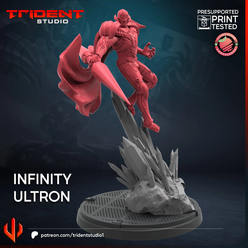 Infinity Ultron Marvel MCP-compatible 40mm resin proxy miniature by Trident Miniatures - product image 3