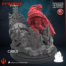 Cable Marvel MCP-compatible 40mm resin proxy miniature by Trident Miniatures - product image 3