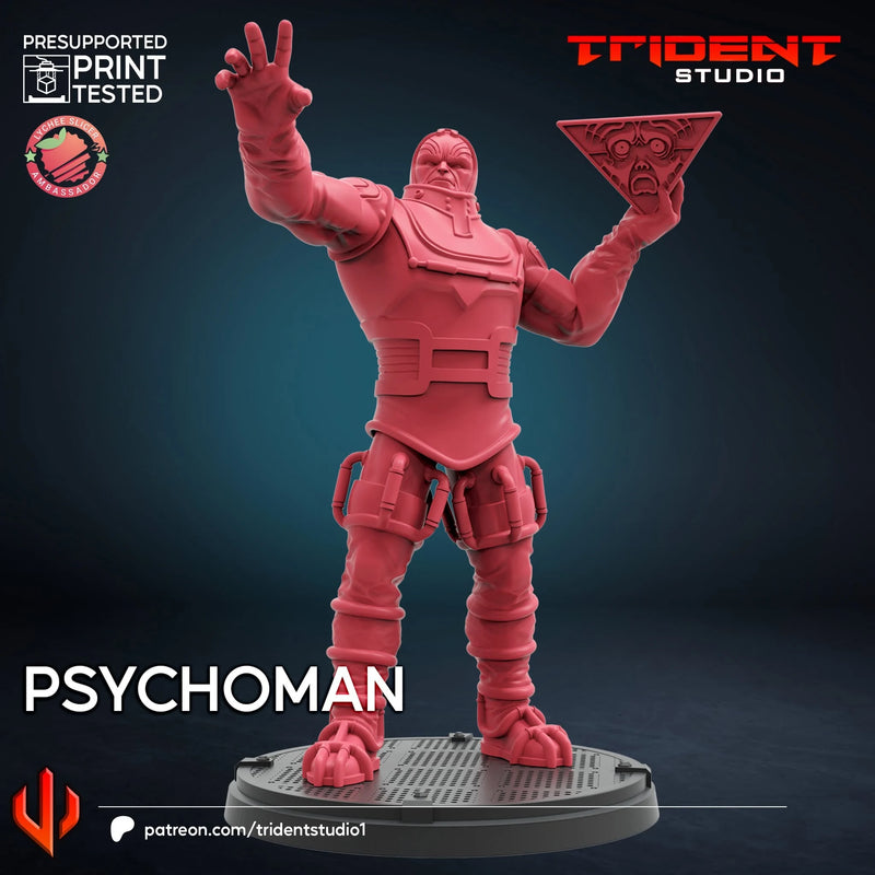 Psychoman Marvel MCP-compatible 40mm resin proxy miniature by Trident Miniatures - product image 3