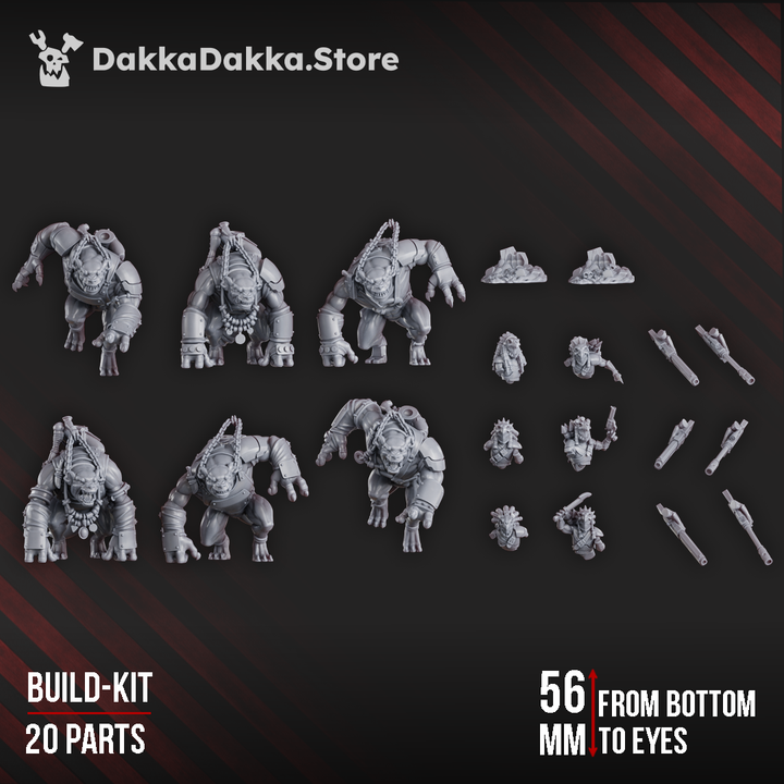 Mar-Duk Tribe Riders / Furybeasts Build Kit - DakkaDakka Resin Build Kit - image 3