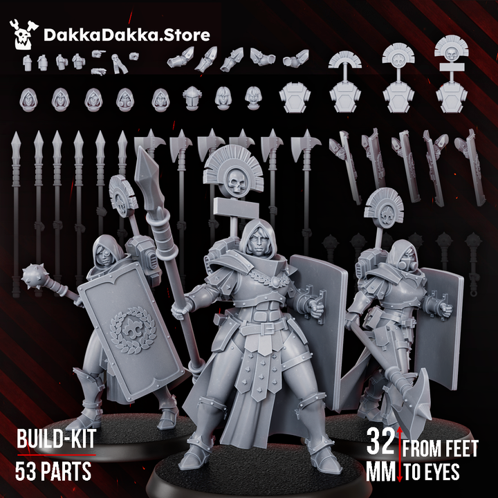 Legio Artemis Eruptrix Squad Build Kit - DakkaDakka Resin Build Kit - image 3