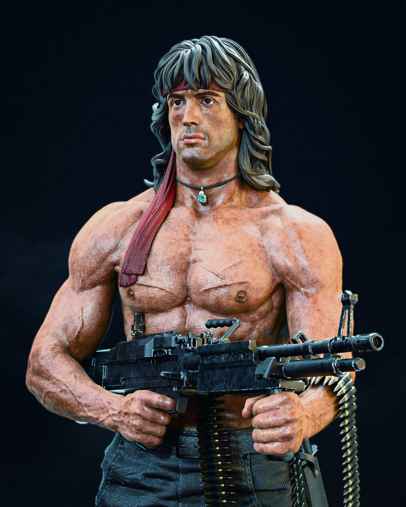 Rambo Statue - 1/9 Scale