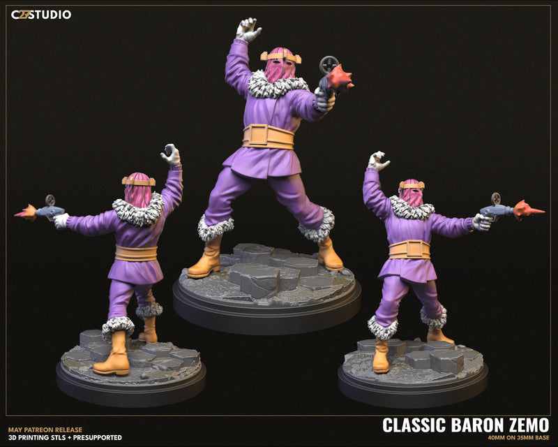 Baron Zemo (Silver Age) Marvel MCP-compatible resin miniature by C27 Studios - product image 3