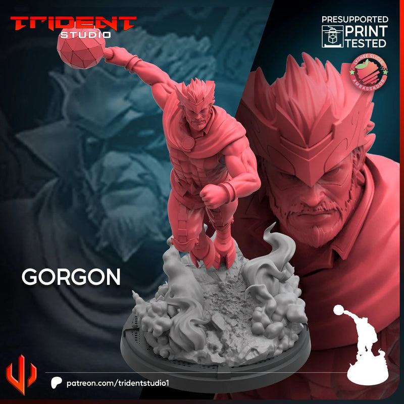Gorgon Marvel MCP-compatible 40mm resin proxy miniature by Trident Miniatures - product image 3