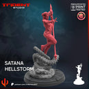 Satana Hellstrom Marvel MCP-compatible 40mm resin proxy miniature by Trident Miniatures - product image 3