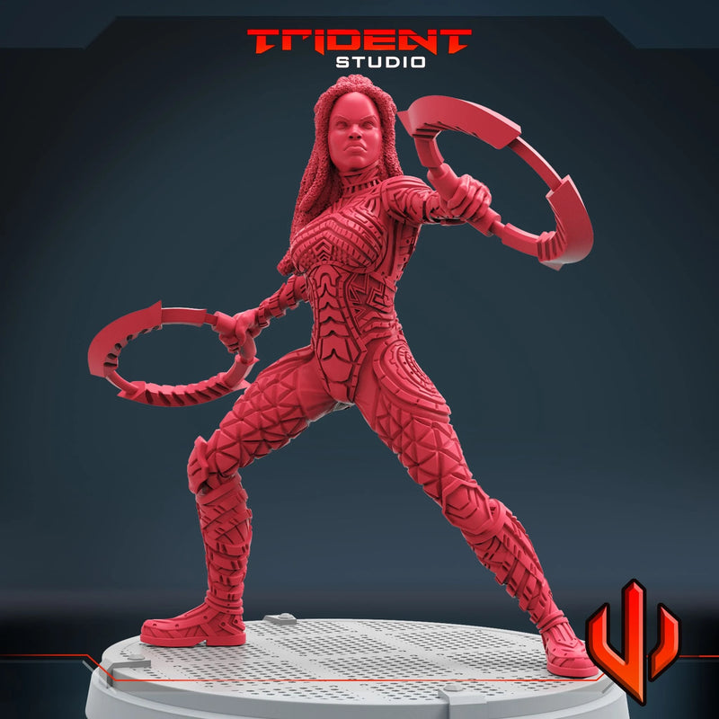 Nakia Marvel MCP-compatible 40mm resin proxy miniature by Trident Miniatures - product image 3