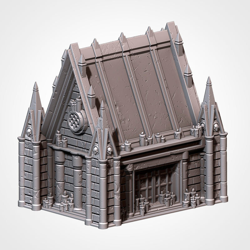 Graveyard 3D printed terrain view 3