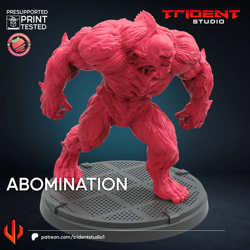 Abomination 2008 Movie Marvel MCP-compatible 40mm resin proxy miniature by Trident Miniatures - product image 3
