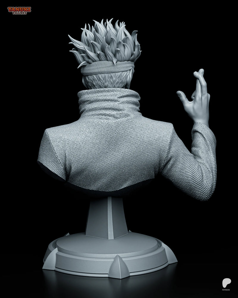 Satoru Gojo Resin Statue & Bust - Bust view 3