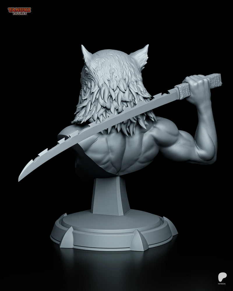 Inosuke Resin Statue & Bust - Bust view 3