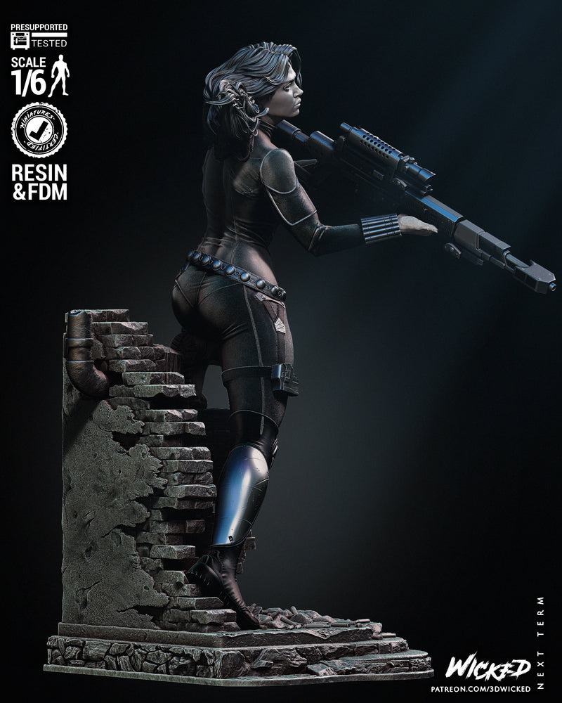 Black Widow 2024 Sculpture resin statue kit view 3