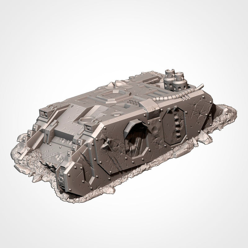 Crashed Tanks 3D printed terrain view 3