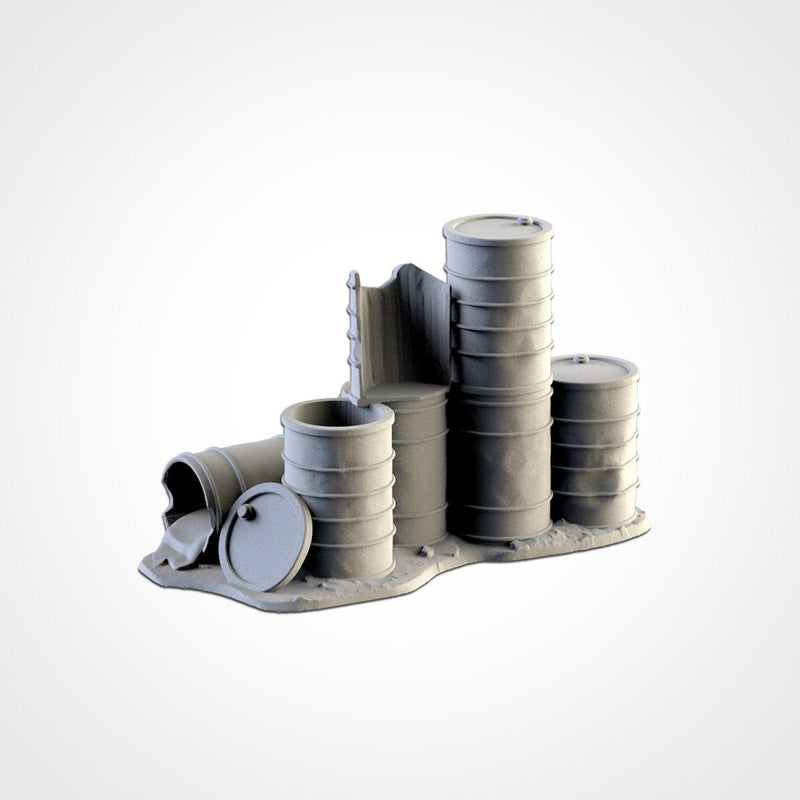 Post-Apocalyptic Barricades 3D printed terrain view 3