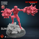 Sunspot Marvel MCP-compatible 40mm resin proxy miniature by Trident Miniatures - product image 3