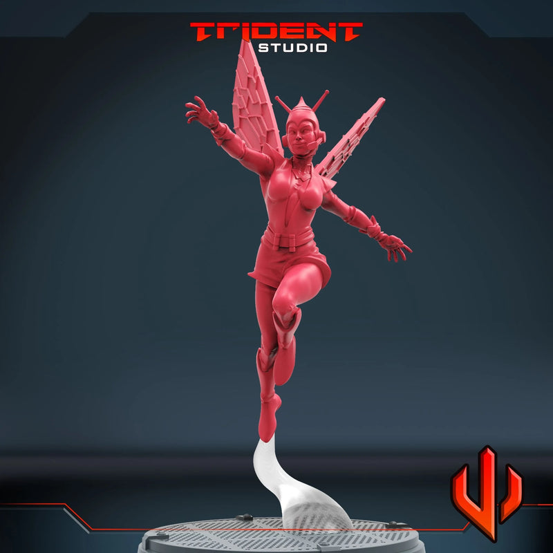 Classic Wasp Marvel MCP-compatible 40mm resin proxy miniature by Trident Miniatures - product image 3