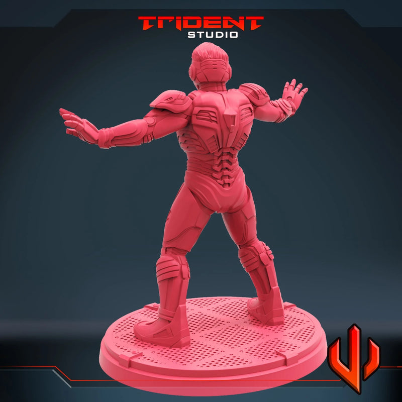 Superior Iron Man - Sculpt A Marvel MCP-compatible 40mm resin proxy miniature by Trident Miniatures - product image 3
