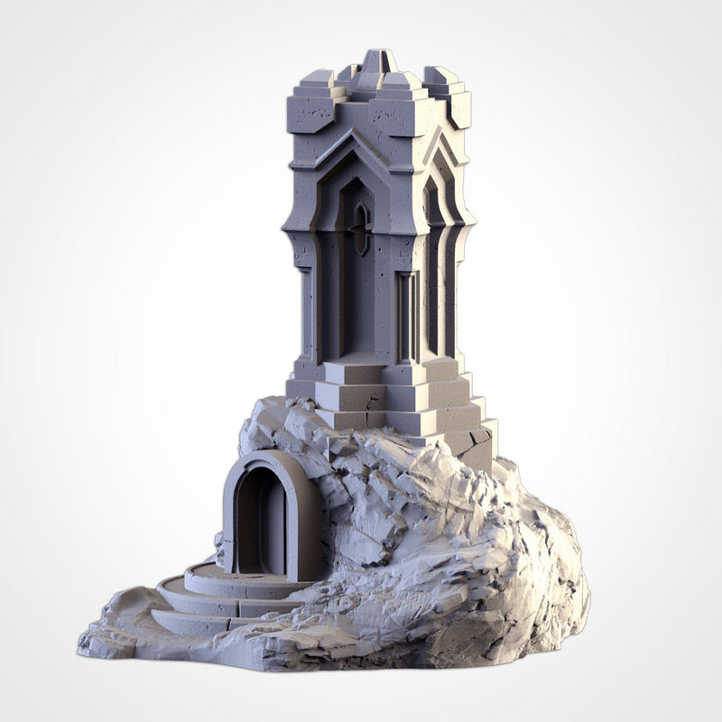 Dwarf Village 3D printed terrain view 3