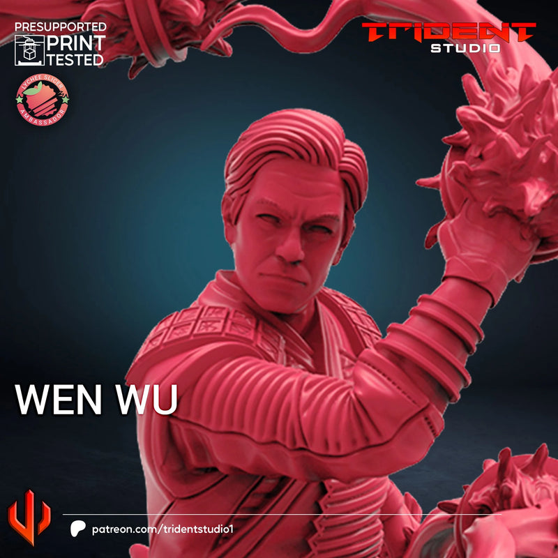 Wen Wu Marvel MCP-compatible 40mm resin proxy miniature by Trident Miniatures - product image 3