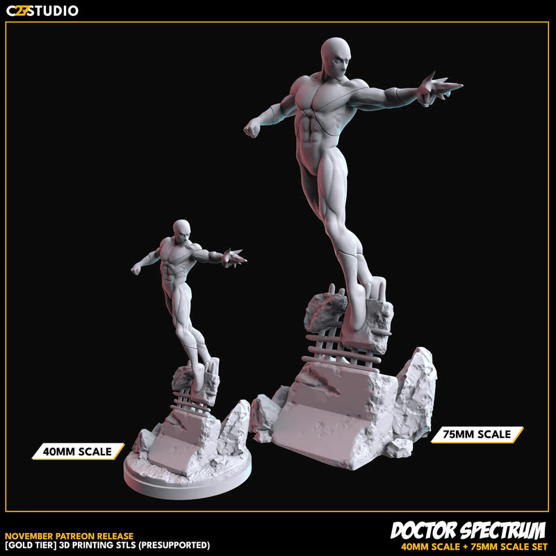 Dr. Spectrum Marvel MCP-compatible resin miniature by C27 Studios - product image 3
