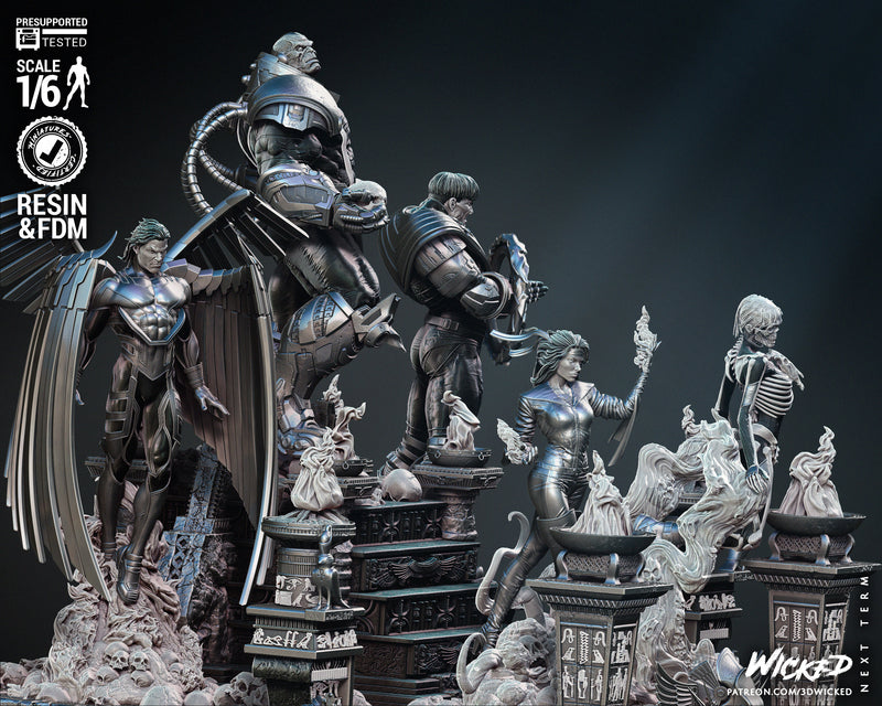 Apocalypse and Horseman Diorama resin diorama kit view 3