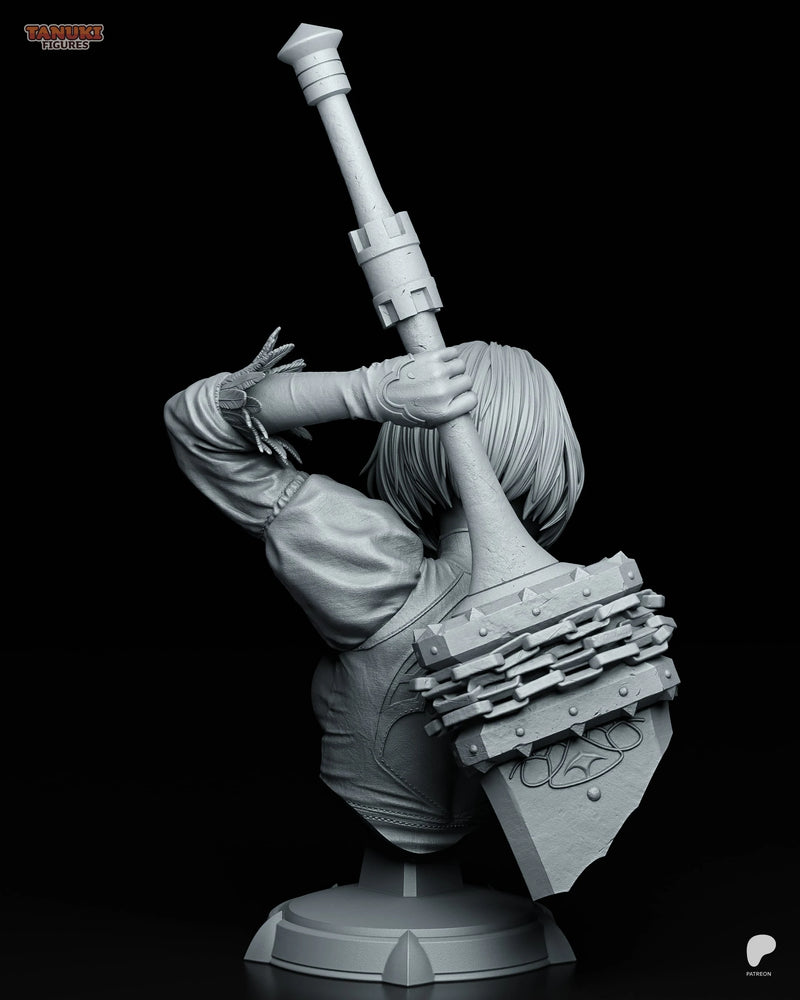 2B Resin Statue & Bust - Bust view 3