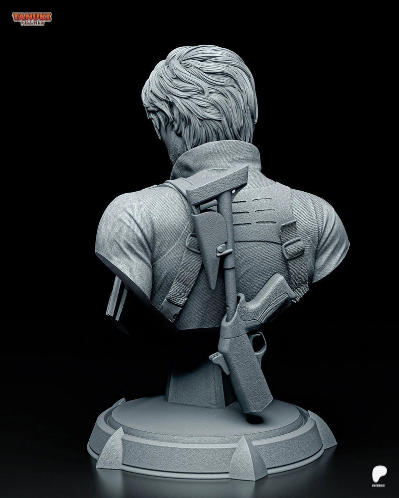 Leon Resin Statue & Bust - Bust view 3