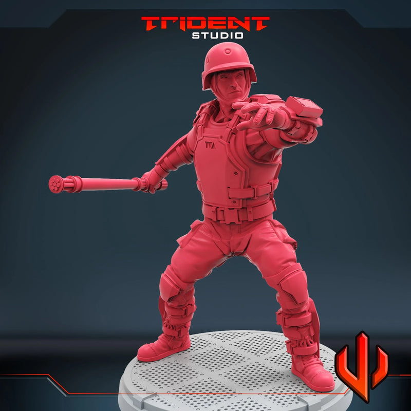 TVA Guard - Sculpt D Marvel MCP-compatible 40mm resin proxy miniature by Trident Miniatures - product image 3