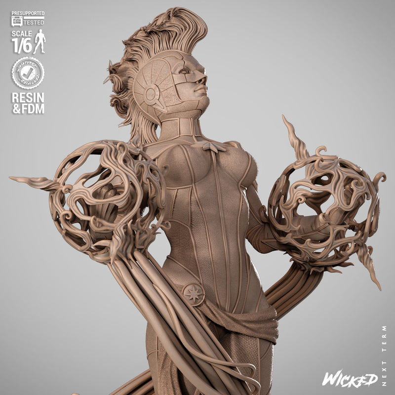 Captain Marvel Sculpture resin statue kit view 3