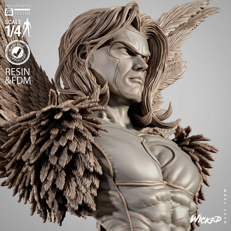 Angel Portrait Bust resin bust kit view 3