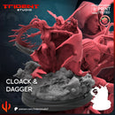 Cloak And Dagger Marvel MCP-compatible 40mm resin proxy miniature by Trident Miniatures - product image 3
