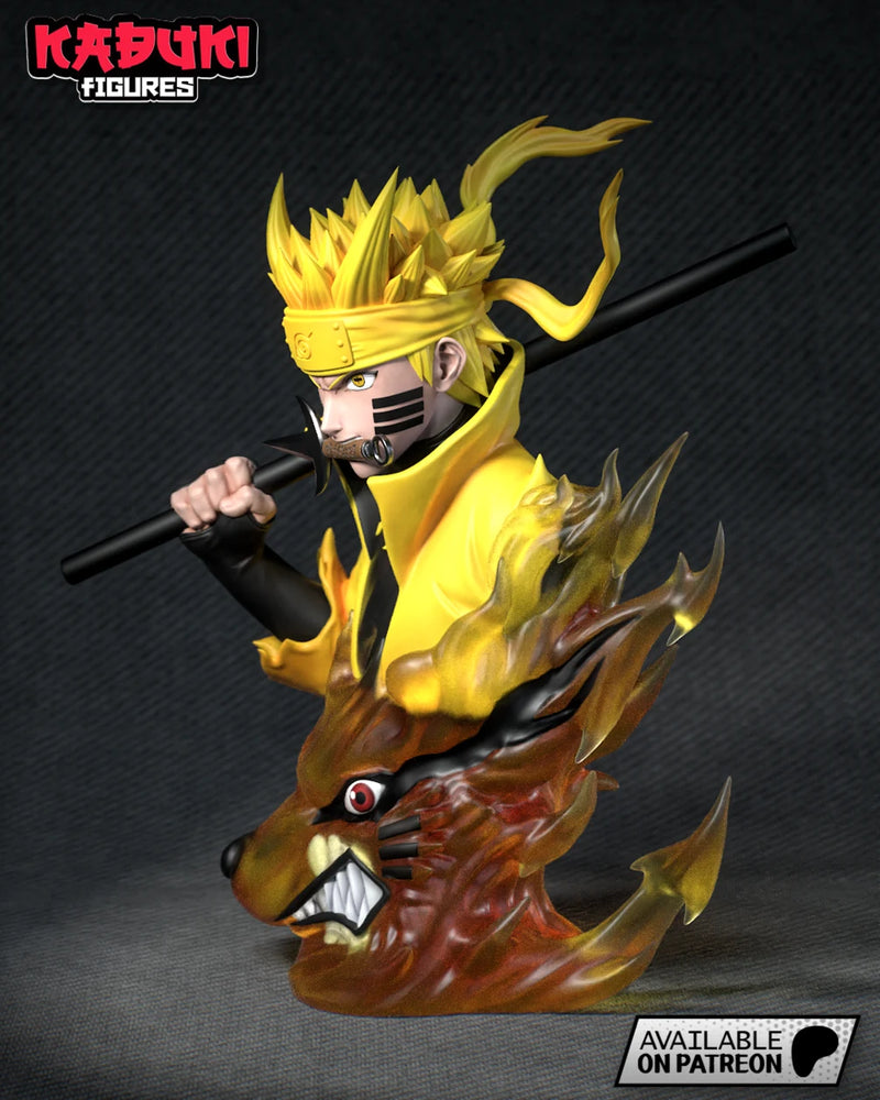 Naruto Six Paths Sage Mode Resin Bust - Bust view 3