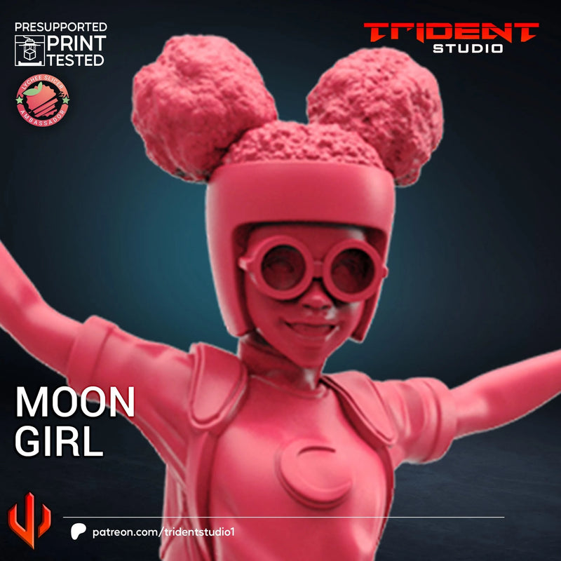 Moon Girl Marvel MCP-compatible 40mm resin proxy miniature by Trident Miniatures - product image 3