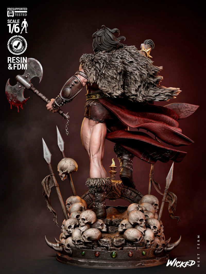 Conan The Barbarian Sculpture resin statue kit view 3