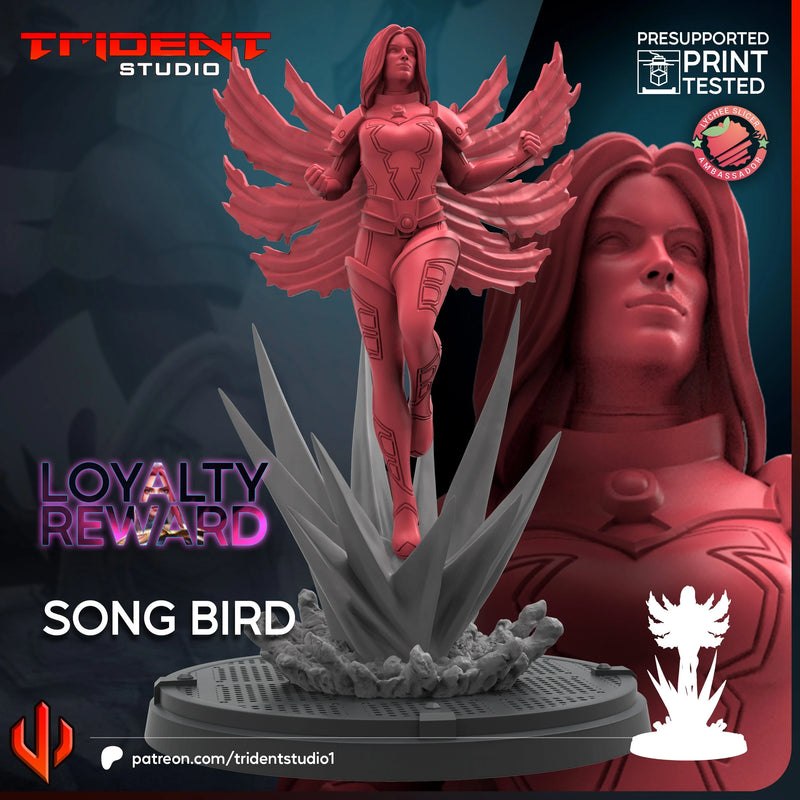 Songbird Marvel MCP-compatible 40mm resin proxy miniature by Trident Miniatures - product image 3