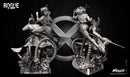 DIORAMA BASE + Rogue Sculpture + Gambit Sculpture resin diorama kit view 3