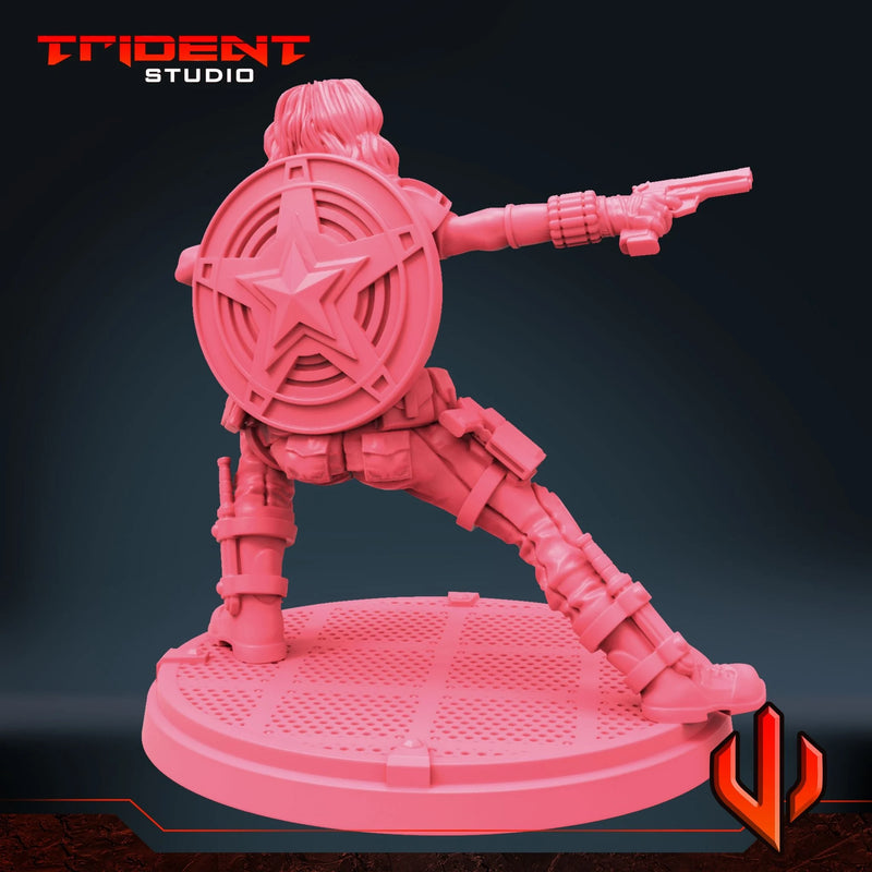 Black Widow Multiverse - Sculpt C Marvel MCP-compatible 40mm resin proxy miniature by Trident Miniatures - product image 3