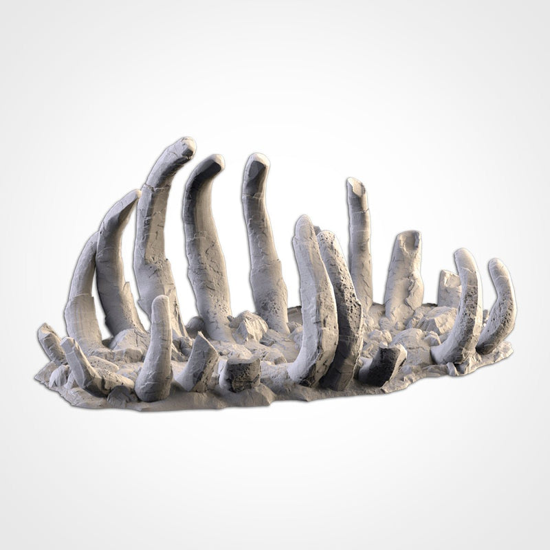 Gigantic Bones 3D printed terrain view 3