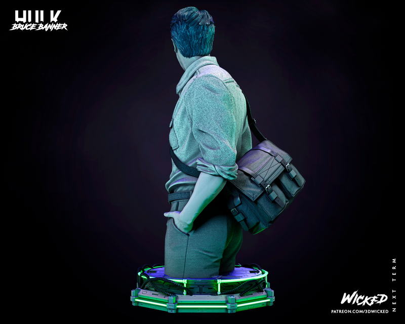 Bruce Banner Bust resin bust kit view 3