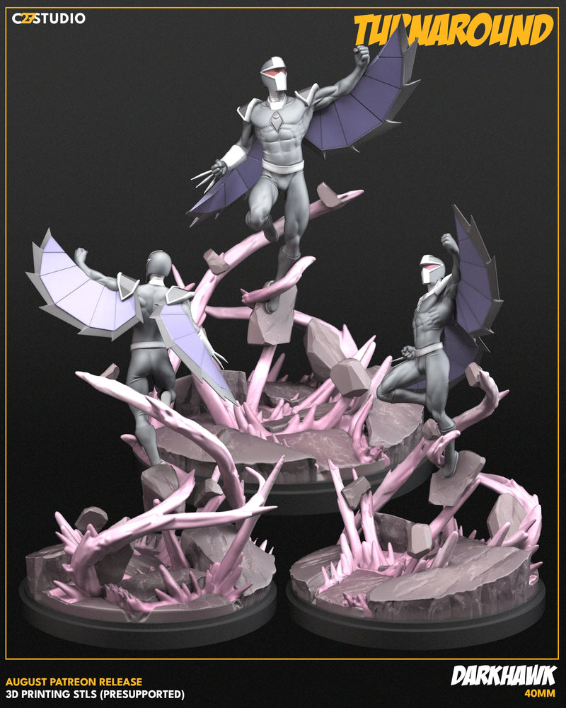 Darkhawk Marvel MCP-compatible resin miniature by C27 Studios - product image 3