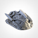 Destroyed Titan 3D printed terrain view 3